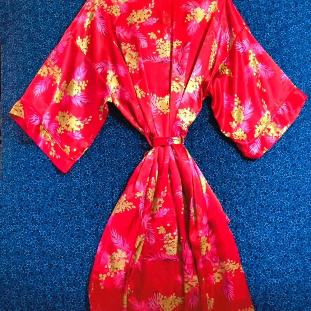M/L Morgan Taylor Intimates Kimono robe cover up- full length - Picture 2 of 7